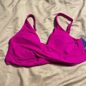 NWT Apt. 9 Magenta Bikini Top size Large *188